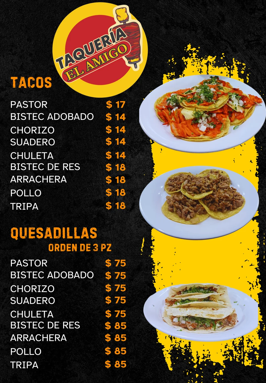 Hoja 1: Tacos y Quesadillas